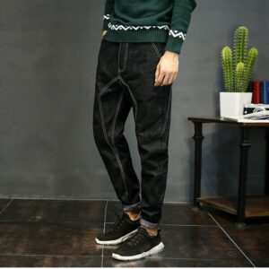 Men's Loose Solid Color Harem Skateboard Pants