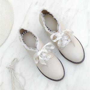 High Heels All-match Middle-heeled Thick-heeled Shoes British Style Small Leather Shoes